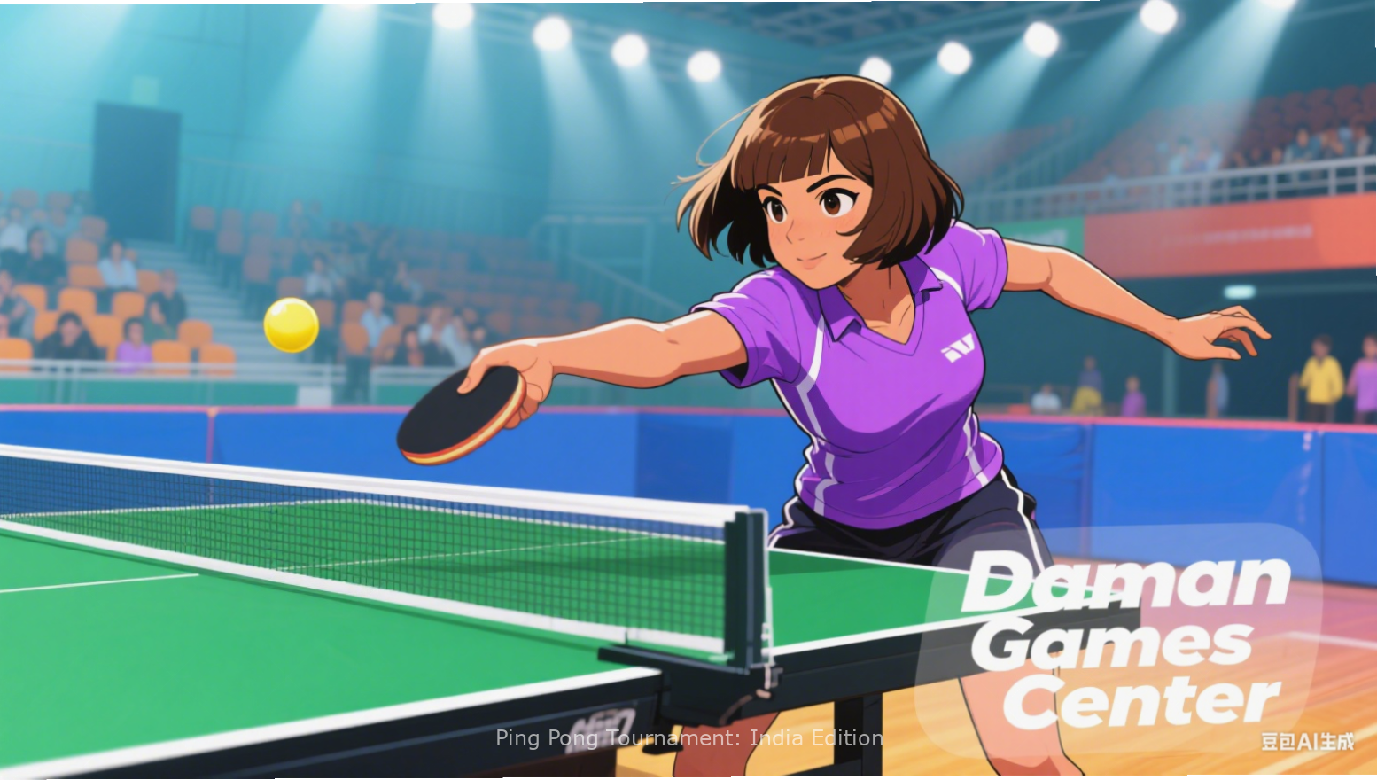 Desi Table Tennis Champs in Hindi Desi Table Tennis Champs game interface showing Hindi language option with Desi Table Tennis Champs watermark